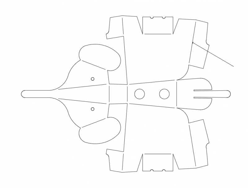 słon (elephant) Free DXF File