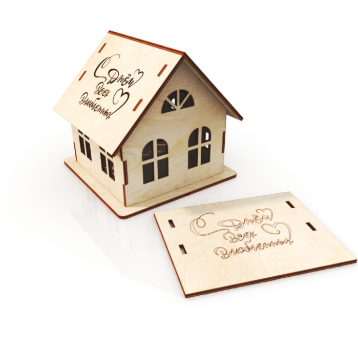 Small House Pattern Download For Laser Cut Free Vector File