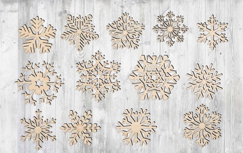 Snowflake Cut Out Laser Cut Free Vector File