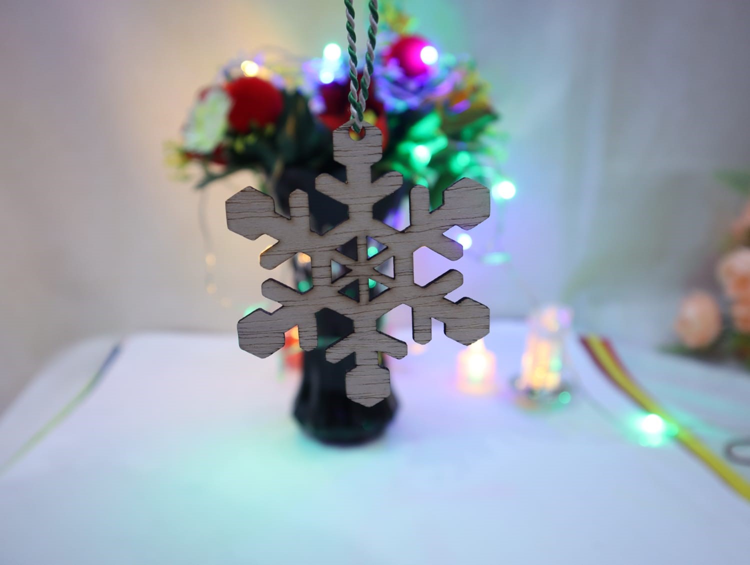 Snowflake Ornament Christmas Decor Laser Cut Free Vector File