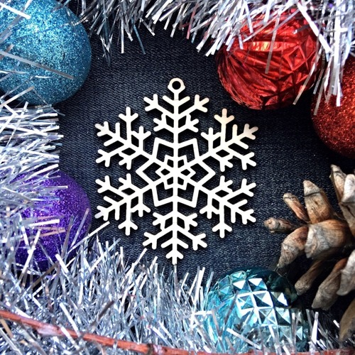 Snowflake Ornaments Christmas Tree Decor Laser Cut Free Vector File