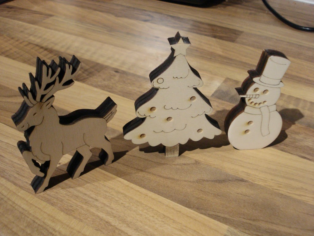 Snowman Christmas Ornaments Laser Cut Free Vector File