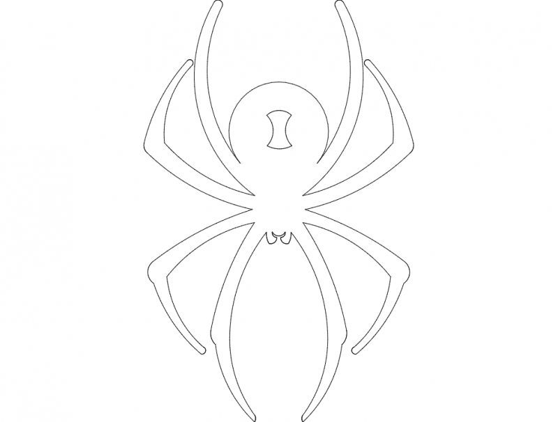 Spider Aranha Free DXF File