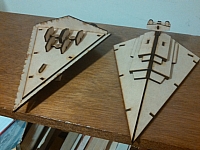 Star Destroyer Laser Cut Design Template Free DXF File