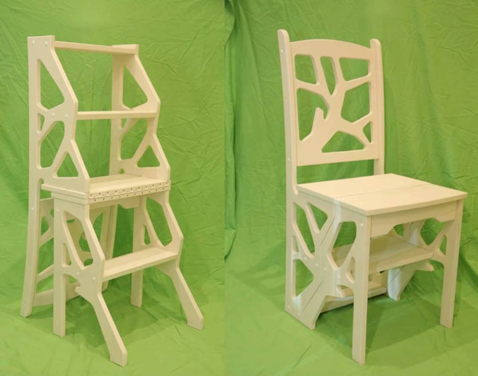 Step Ladder Chair Free DXF File