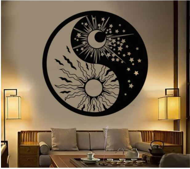 Sun Moon Wall Decor Free Vector File