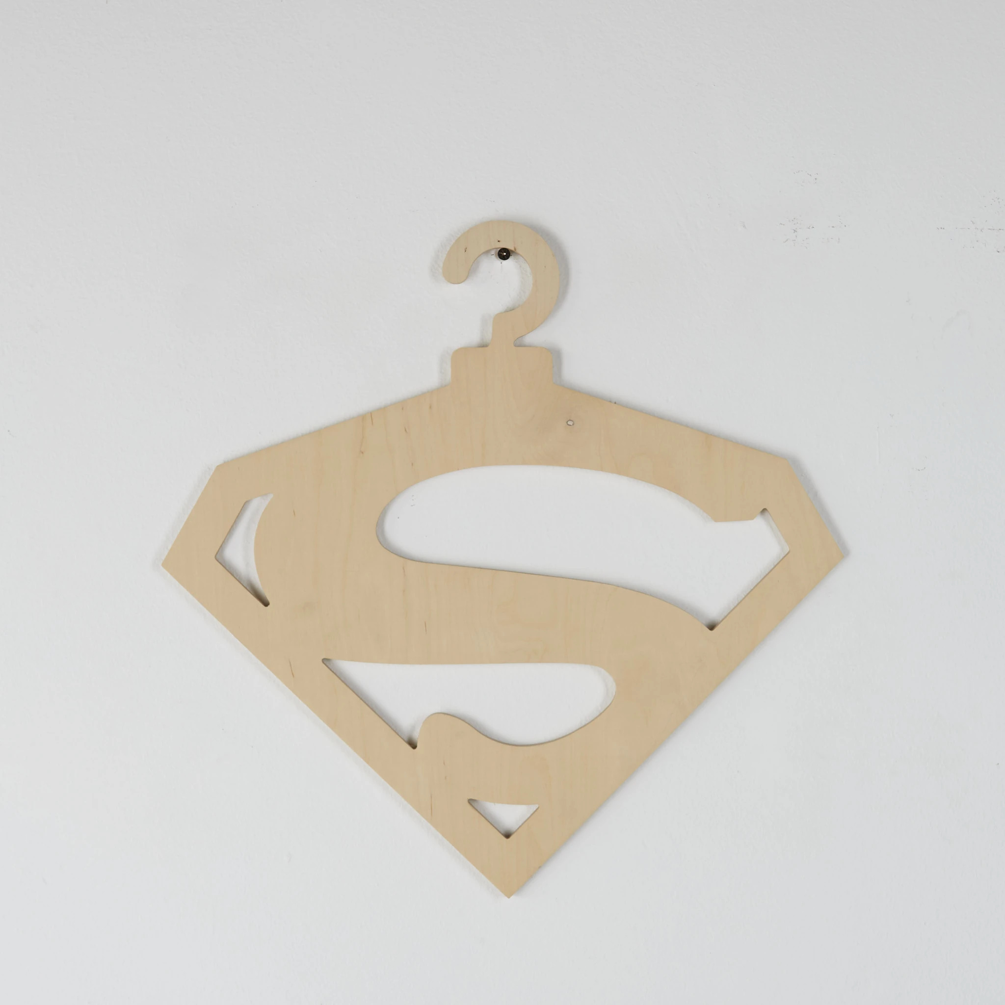 Superman Hanger For Laser Cut Free Vector File