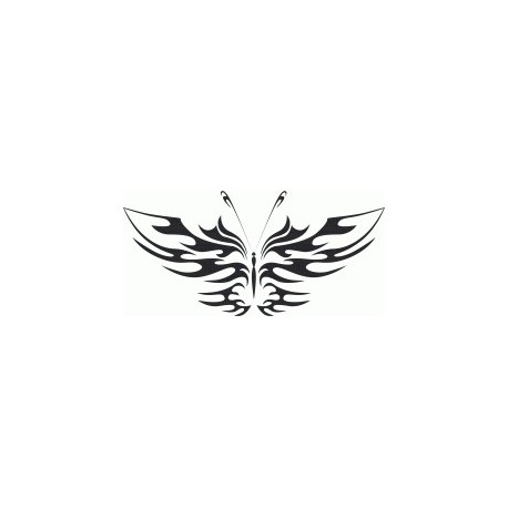 Tattoo Tribal Butterfly Art Free DXF File