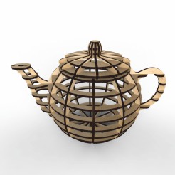 Tea House 3d Maker Layout For Laser Cutting Free DXF File