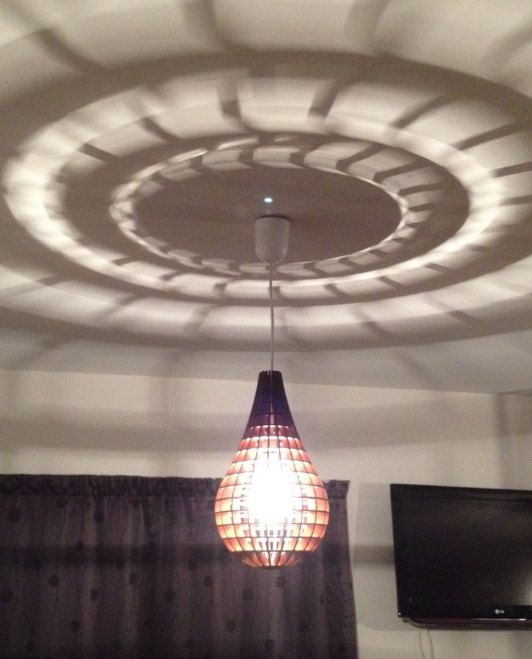 Tear Drop Pendant Lamp Template Free DXF File