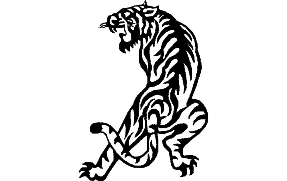 Tiger Free DXF File