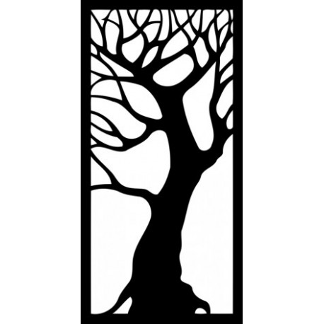 Tree Decorative Panel Free DXF File