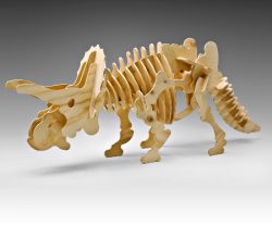 Two Horned Dinosaur For Laser Cut Cnc Free DXF File