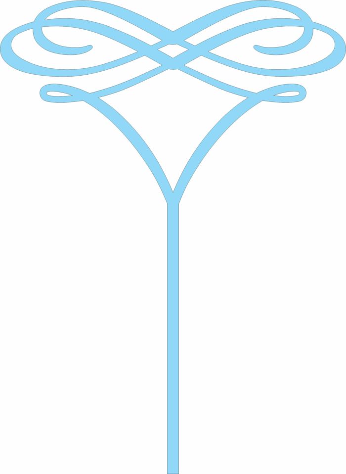 Valentine Cake Topper Design Free DXF File