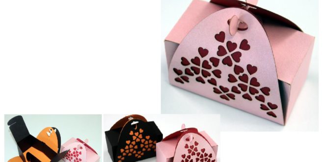 Valentins Gift Box For Laser Cut Free DXF File