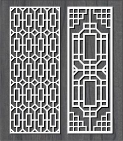 Vertical Column Pattern Design For Laser Cut Cnc Free Vector File