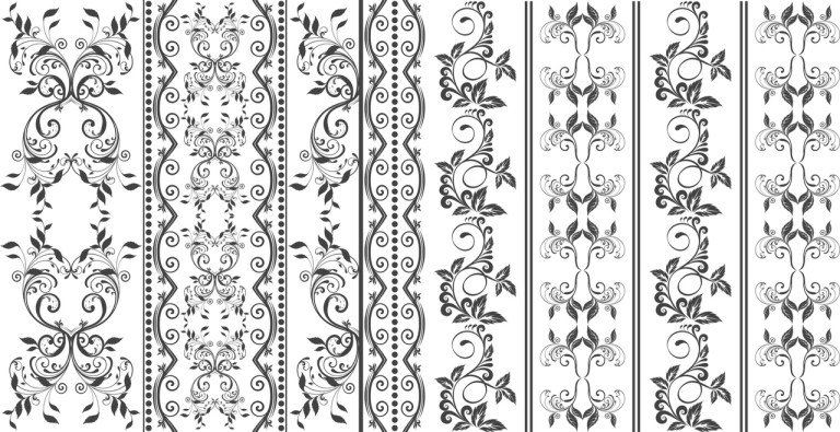 Vintage Ornament Frame Set Free For Laser Cut Free Vector File