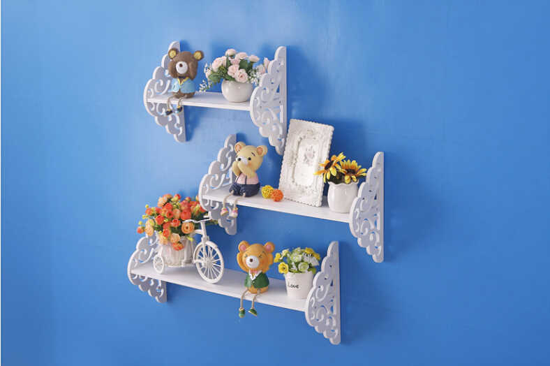 Wall Decorative Storage Shelf Flower Rack For Laser Cut Free Vector File