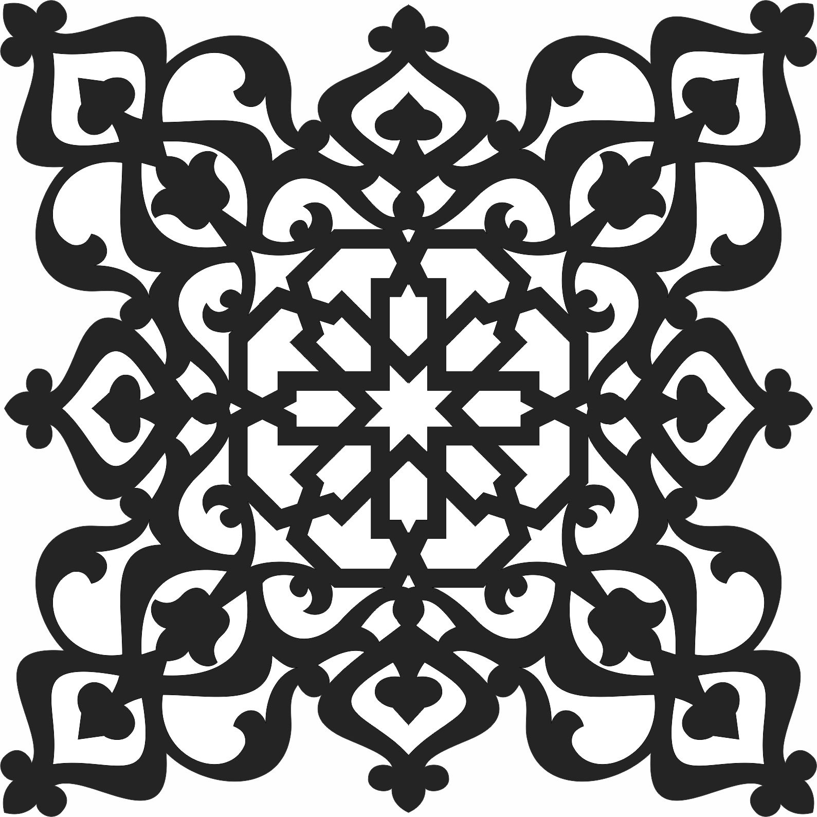 Wall Pattern Chinese Textured For Laser Cutting Free DXF File