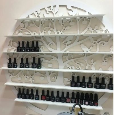 Wall Rack Shelf Nail Polish Laser Cut Free Vector File