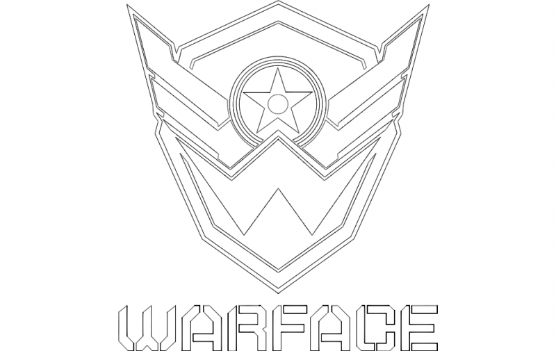 Warface Logo Free DXF File
