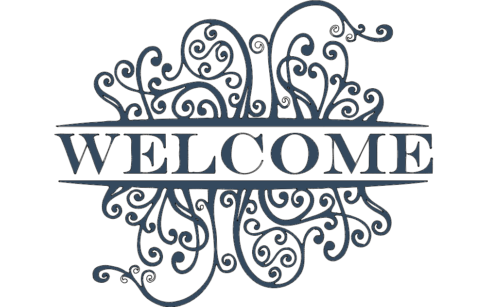 Welcome Decoration Panel Free DXF File