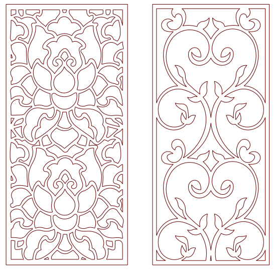 White Flower Bulkhead For Laser Cut Cnc Free DXF File