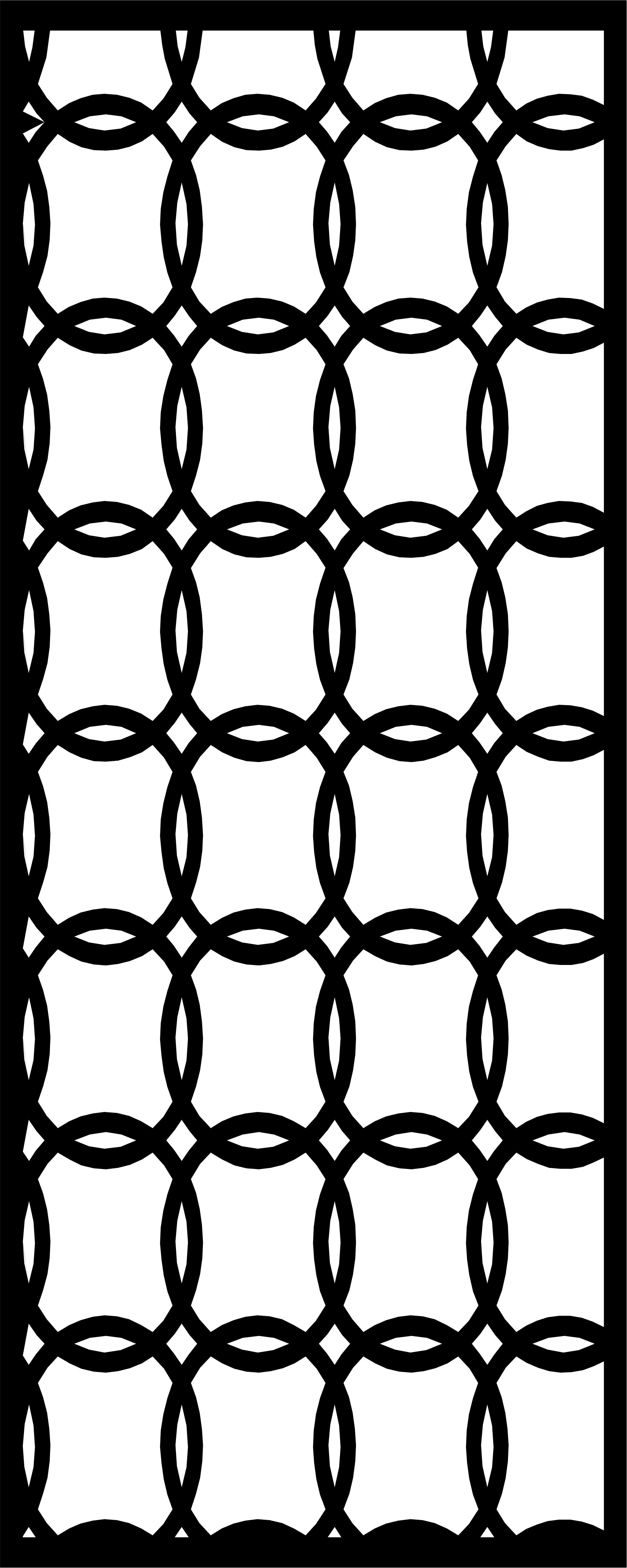 Window Floral Lattice Stencil Circular Design For Laser Cut Free Vector File