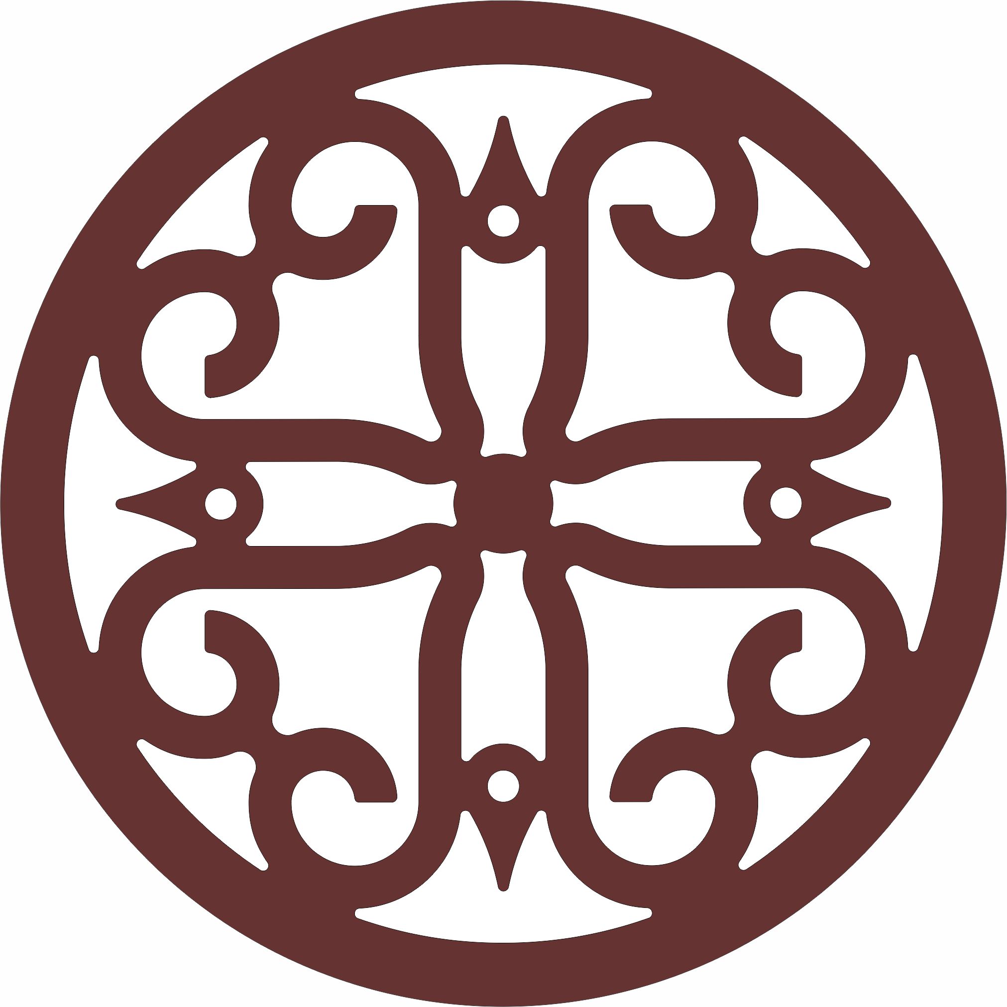Window Grill Circular Pattern For Laser Cut Free Vector File