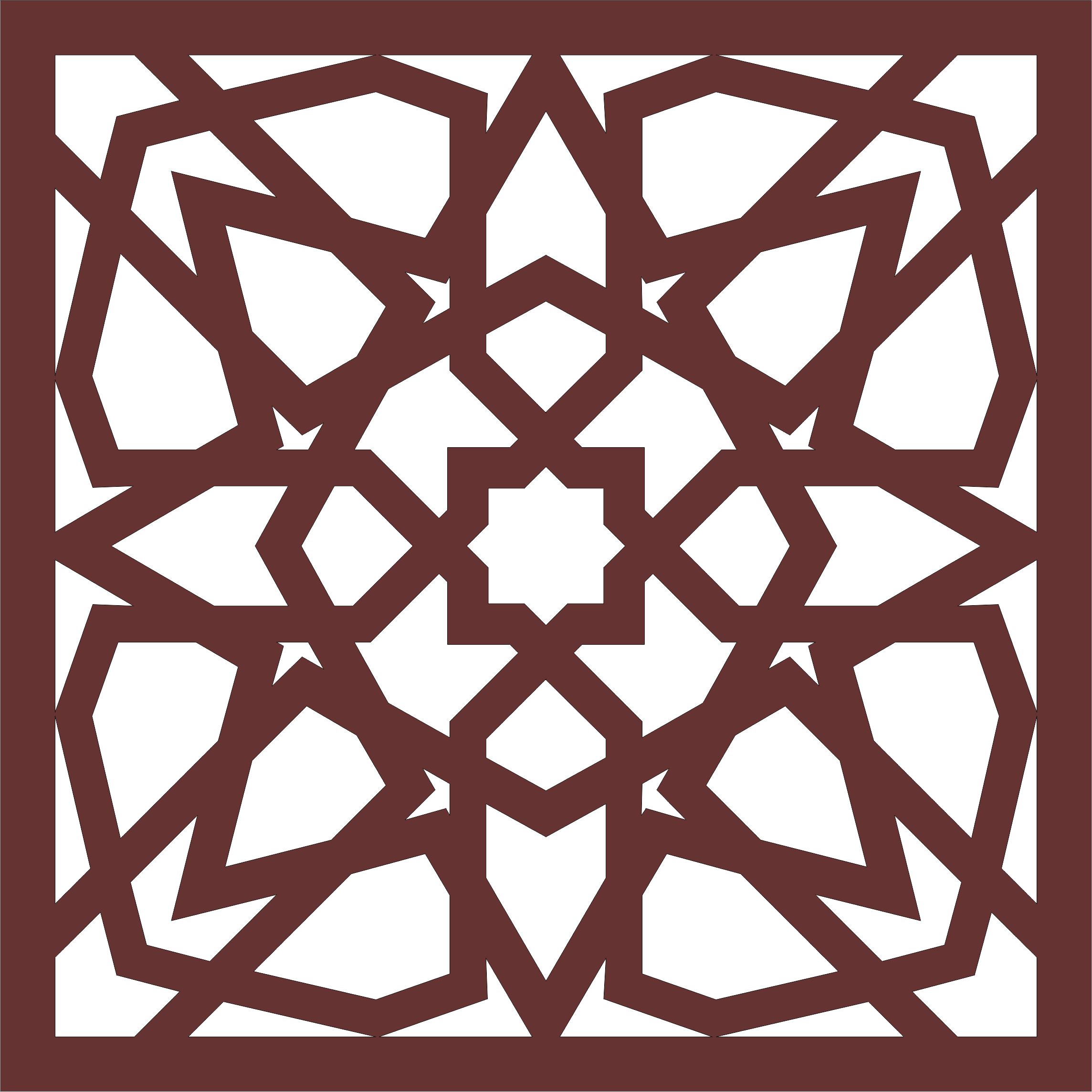 Window Grill Floral Seamless Design For Laser Cut Free Vector File