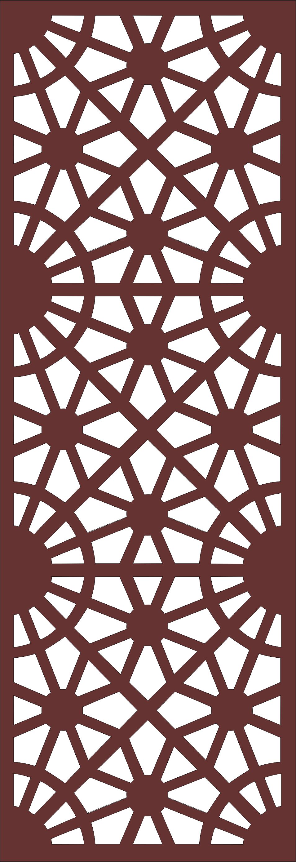 Window Grill Floral Seamless For Laser Cut Free Vector File