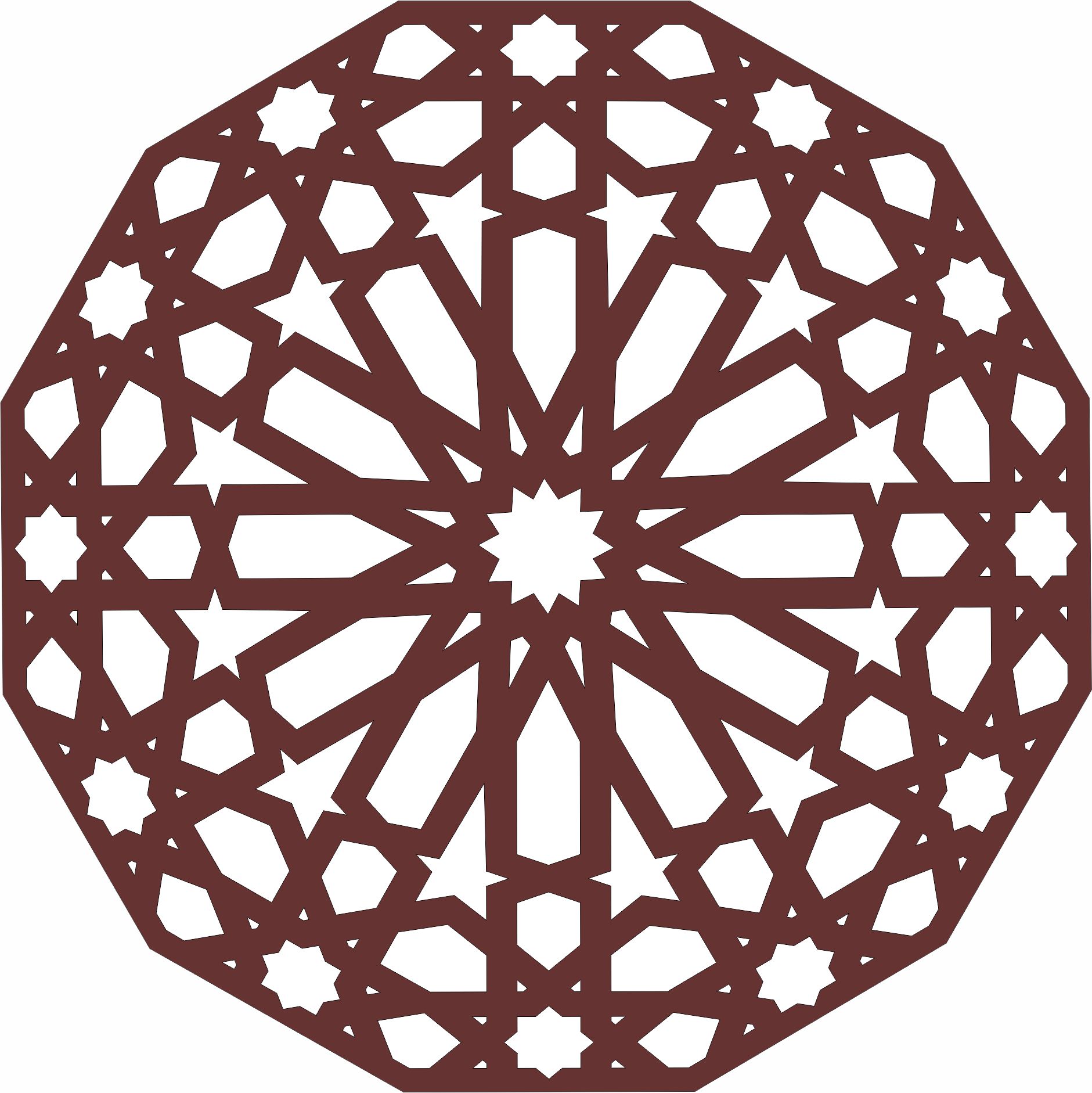 Window Grill Round Design For Laser Cut Free Vector File