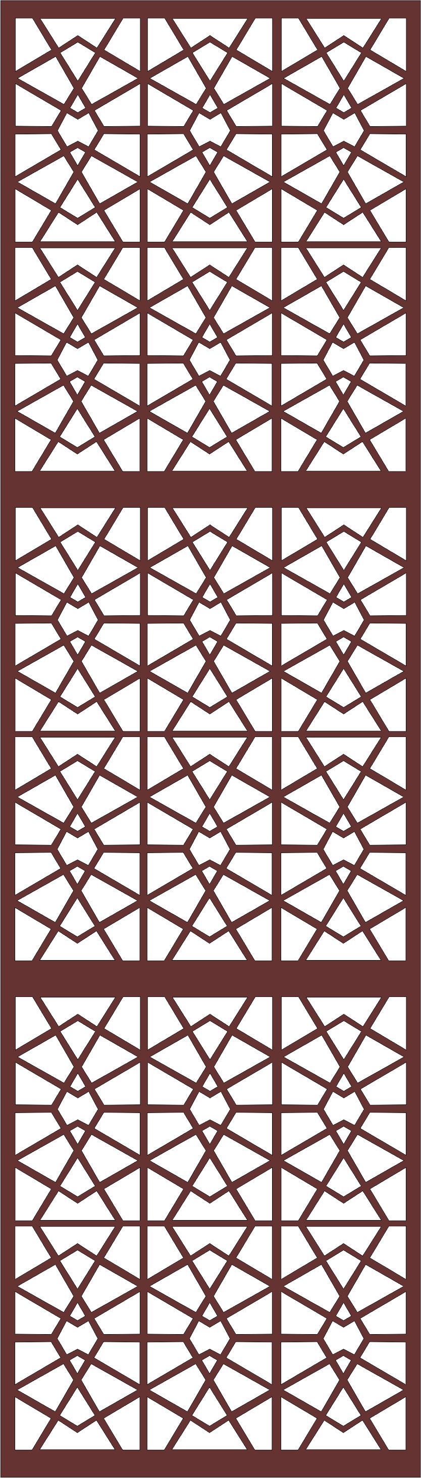 Window Grill Seamless Design For Laser Cutting Free DXF File