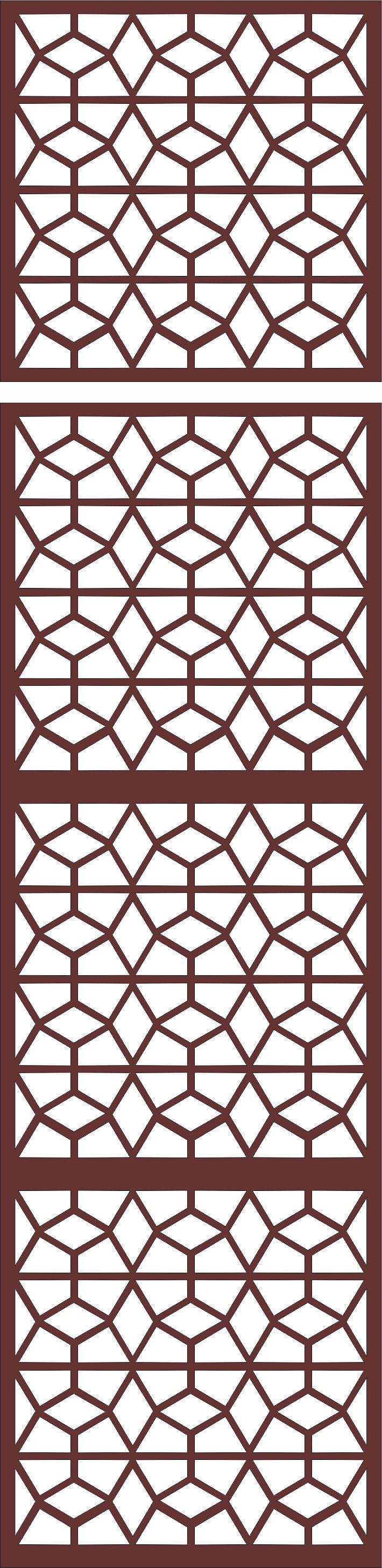 Window Grill Seamless Pattern For Laser Cut Free Vector File