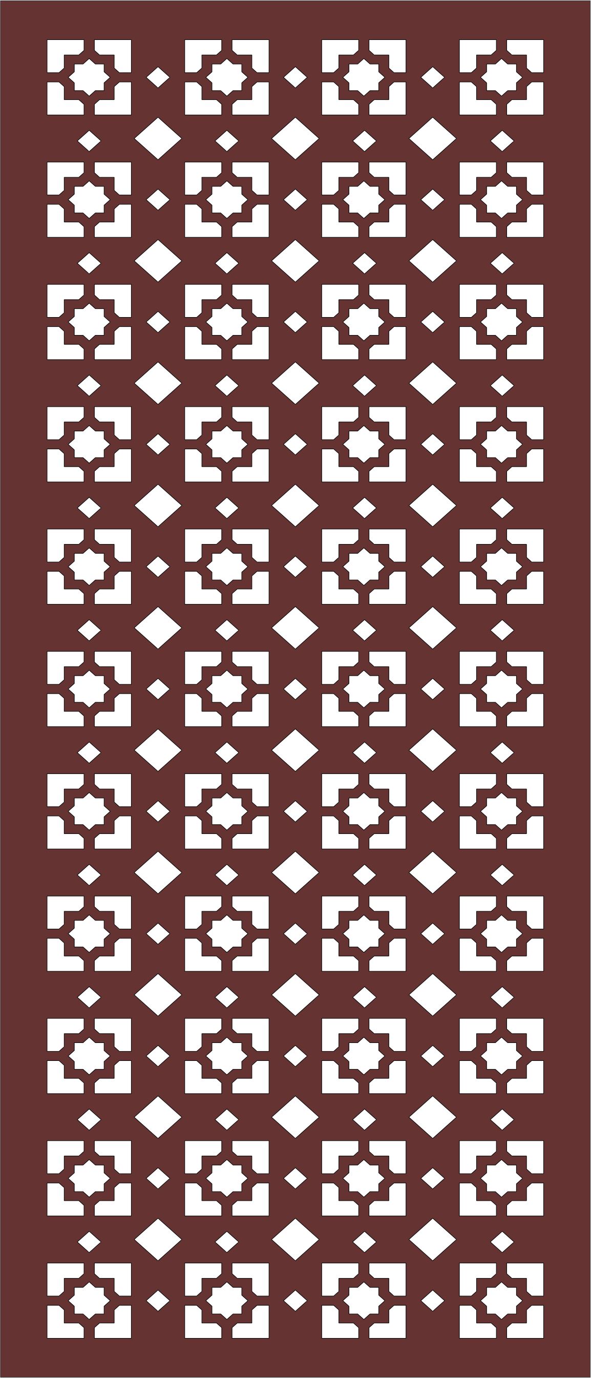 Window Jali Floral Seamless Panel For Laser Cut Free Vector File