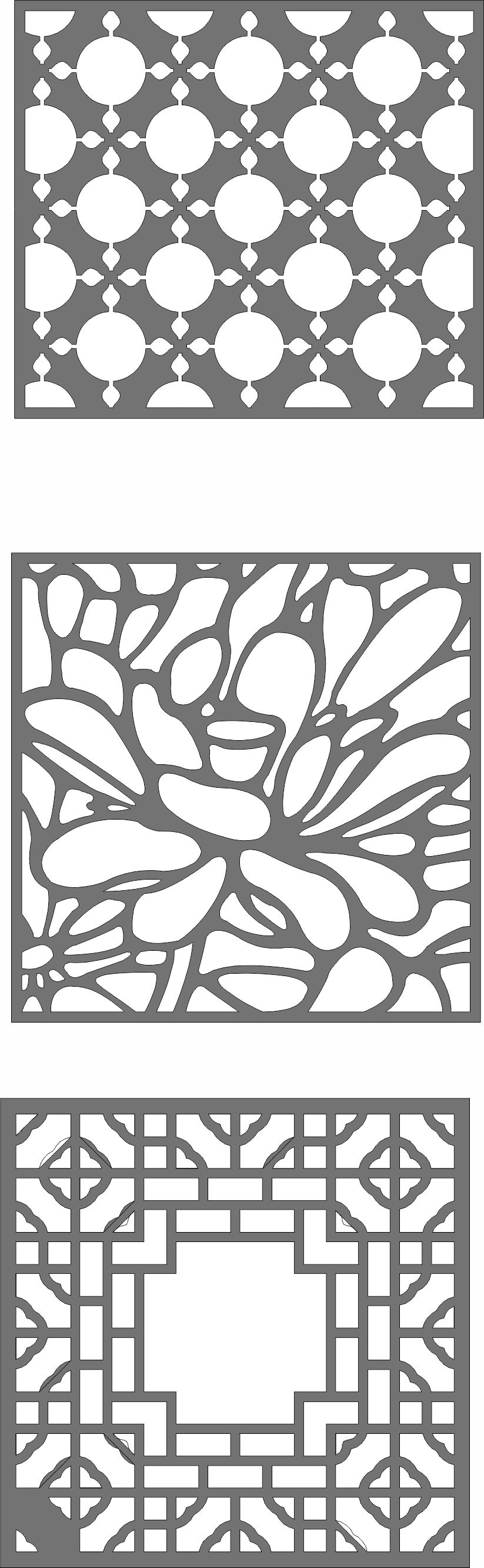 Window Jali Screen Panels Set For Laser Cut Free Vector File