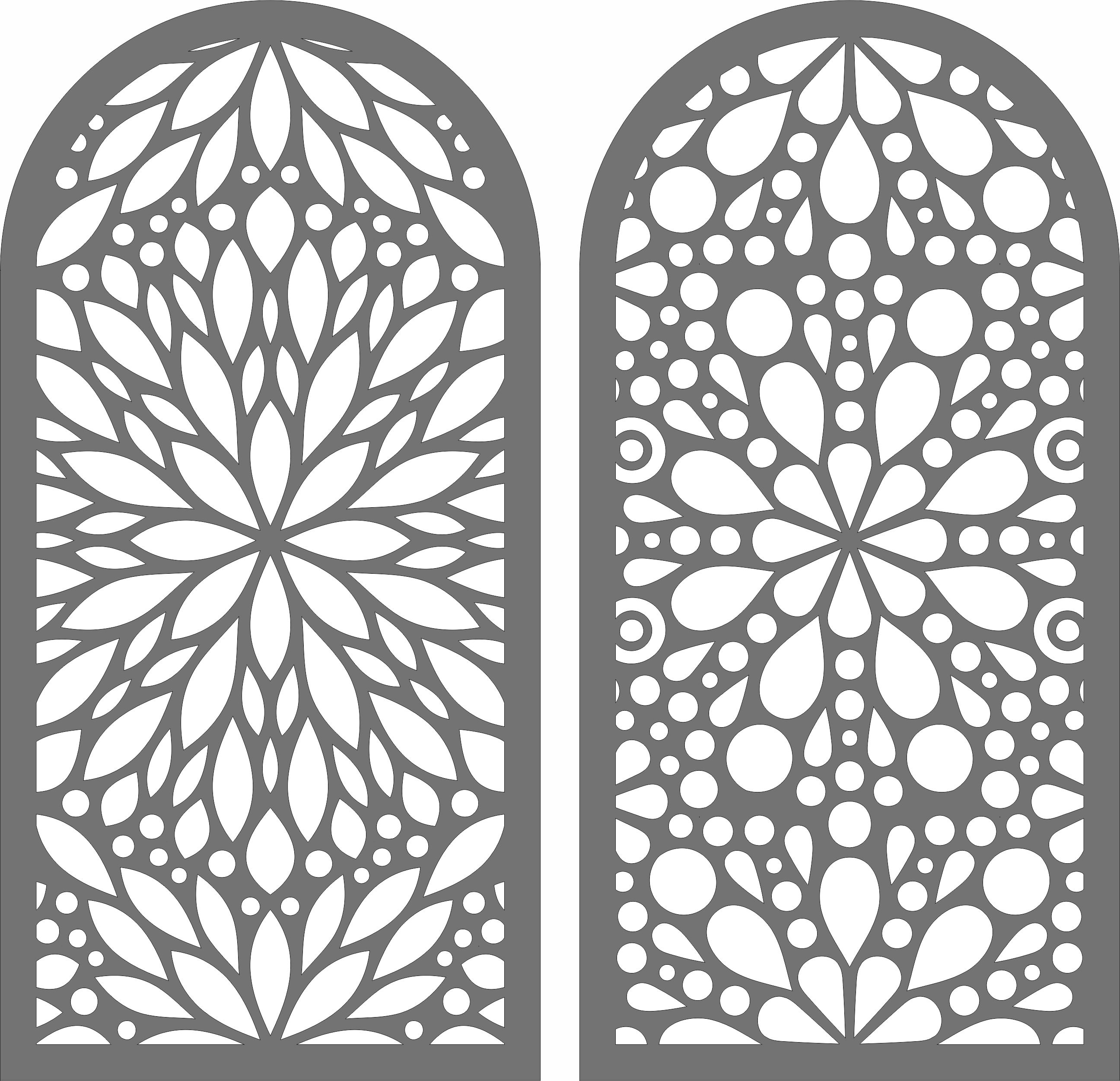 Window Jali Seamless Panels For Laser Cut Free Vector File