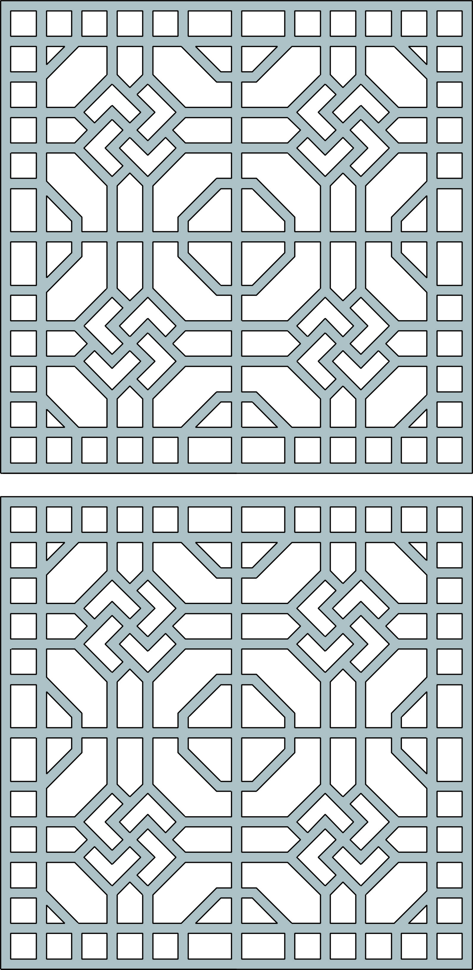 Window Lattice Seamless Screen For Laser Cut Free Vector File