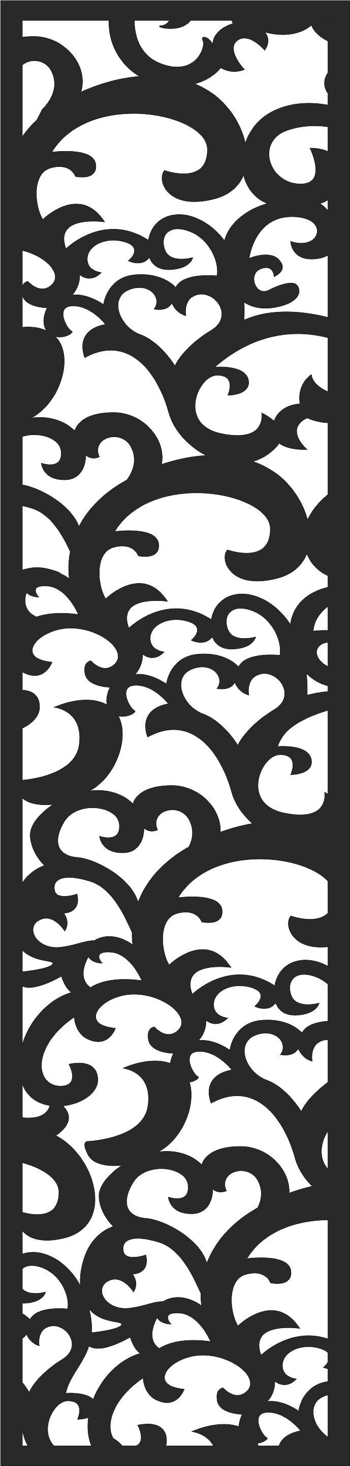 Window Lattice Seamless Separator Design For Laser Cut Free Vector File