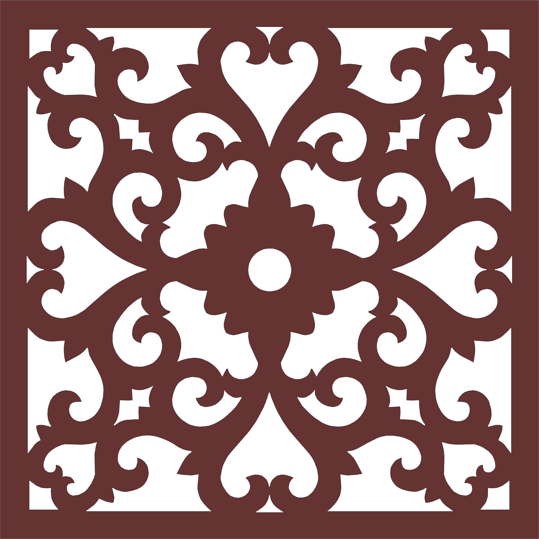 Window Screen Jali Seamless Separator Panel For Laser Cut Free Vector File