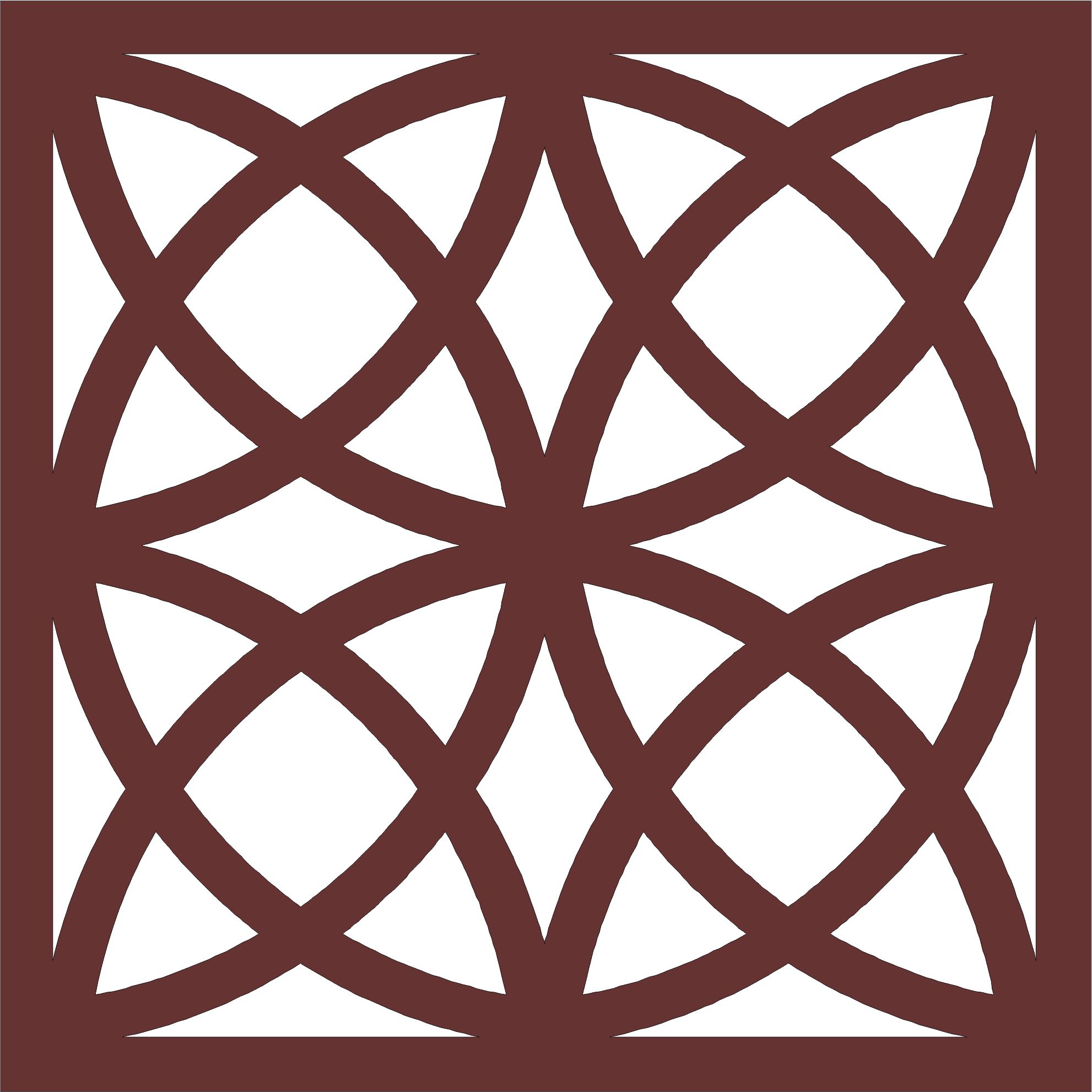Window Seamless Floral Grill Panel For Laser Cut Free Vector File