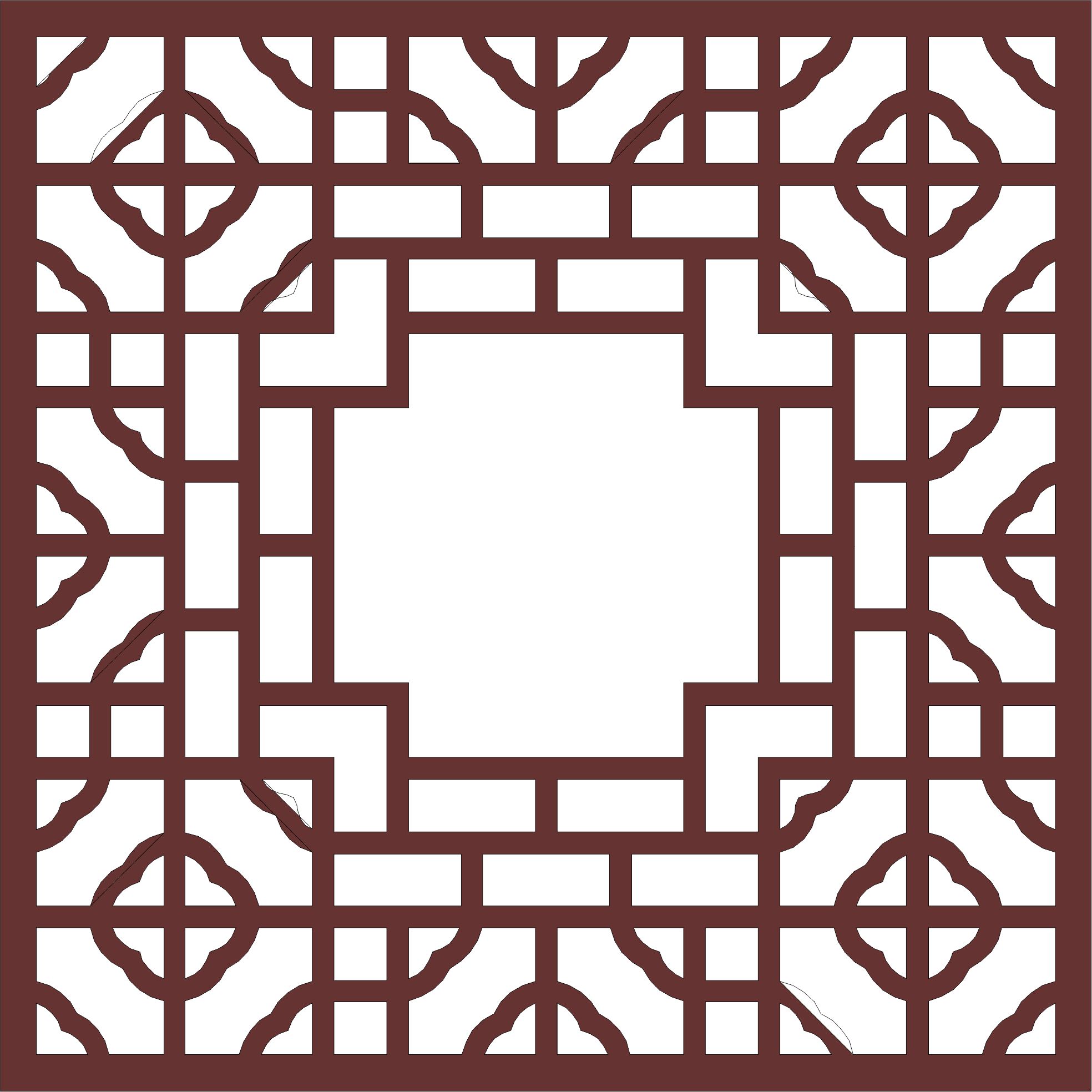 Window Seamless Jali Separator Screen Pattern For Laser Cut Free Vector File