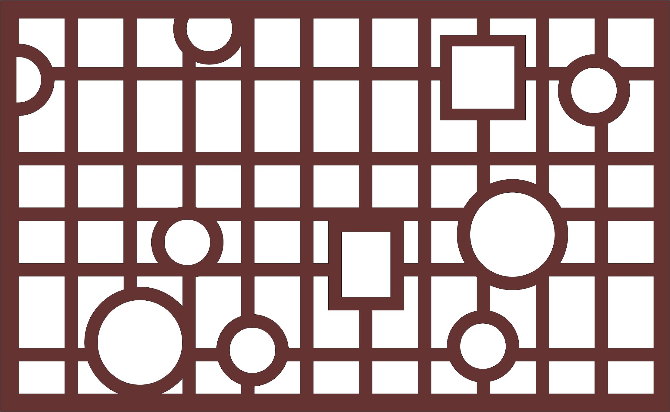 Windows Seamless Screen Panel For Laser Cut Free Vector File
