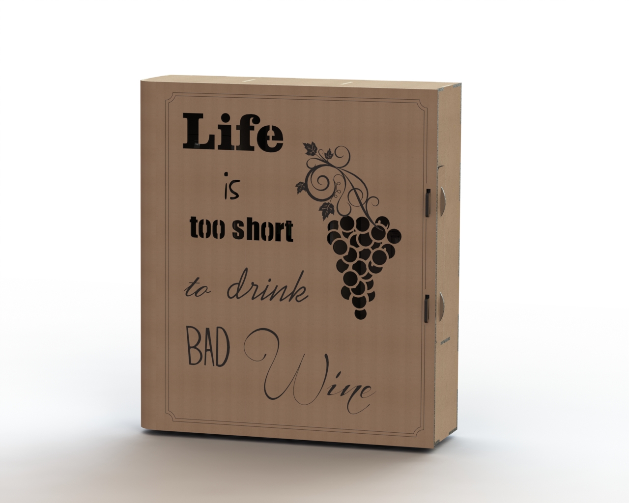 Wine Box Free DXF File