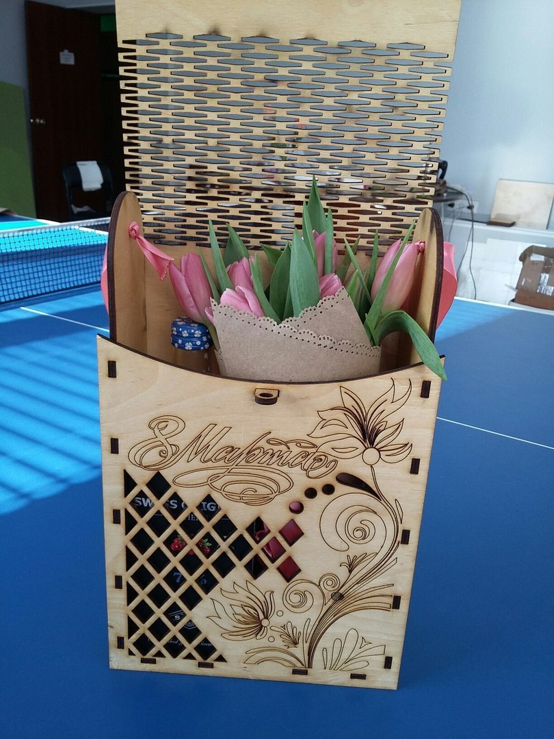 Wine Gift Box Wine Bottle Packaging Box For Laser Cutting Free Vector File