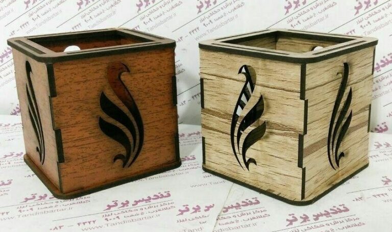 Wooden Box For Pens Pencils For Laser Cut Free Vector File