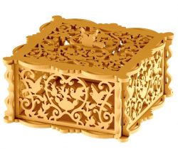 Wooden Box With Bird For Laser Cut Cncmotifs Free Vector File