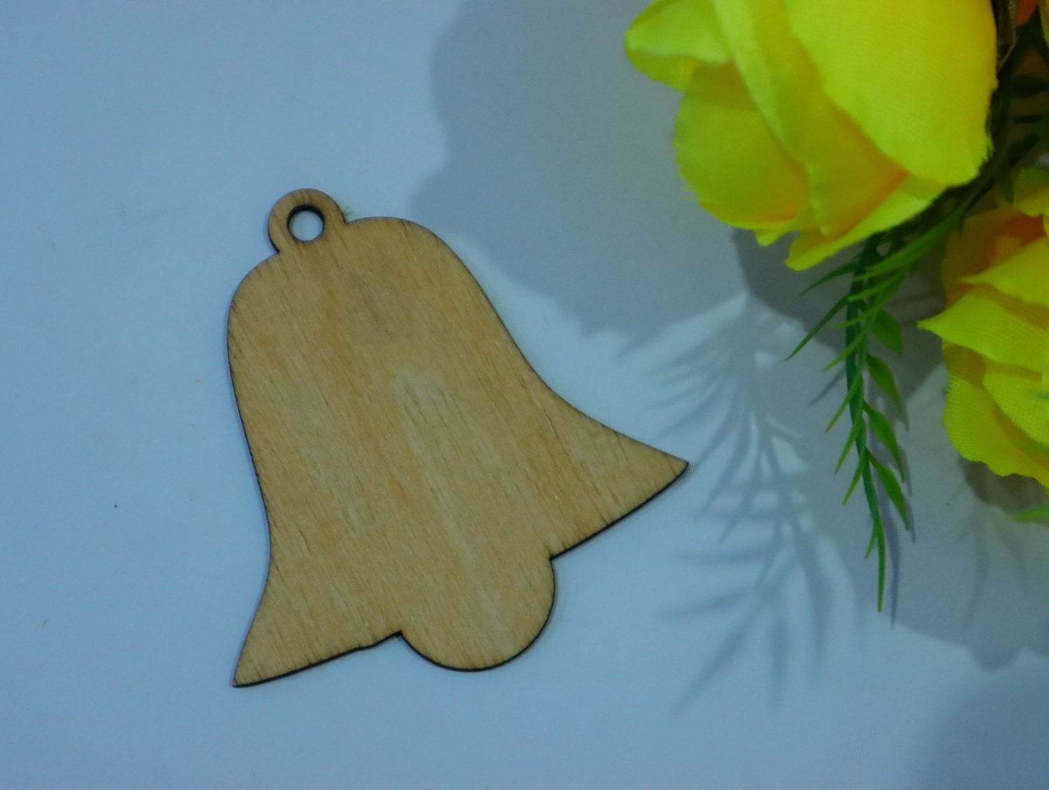 Wooden Christmas Bell Craft Blank Decoration Laser Cut Free Vector File