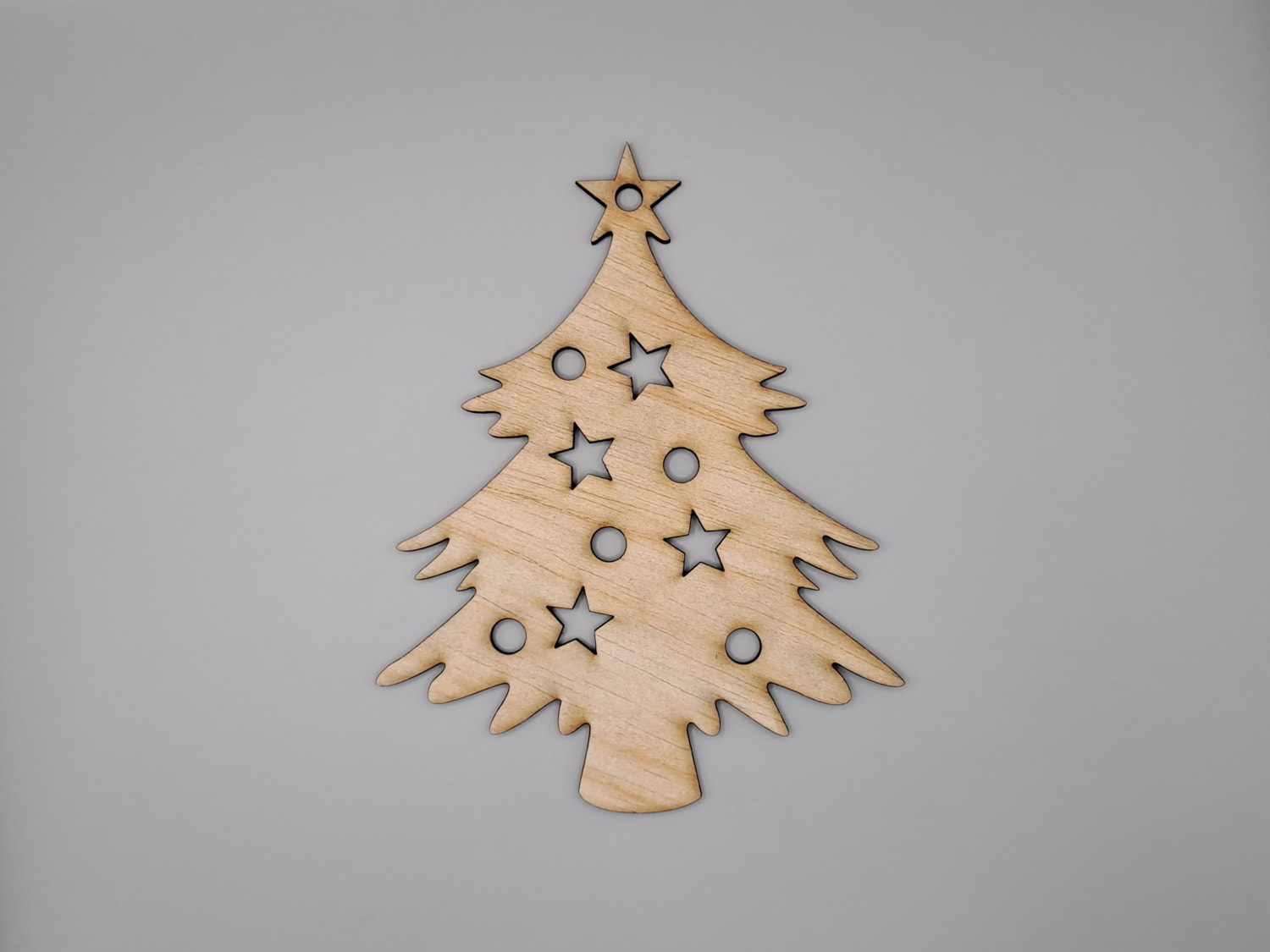Wooden Christmas Tree Craft Decoration Laser Cut Free DXF File