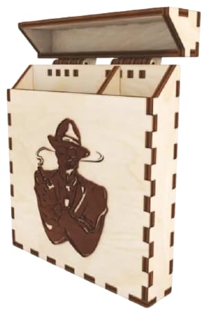 Wooden Cigarette Box Wood Box Layout Free Vector File